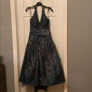 Stunning Leopard Halter Dress